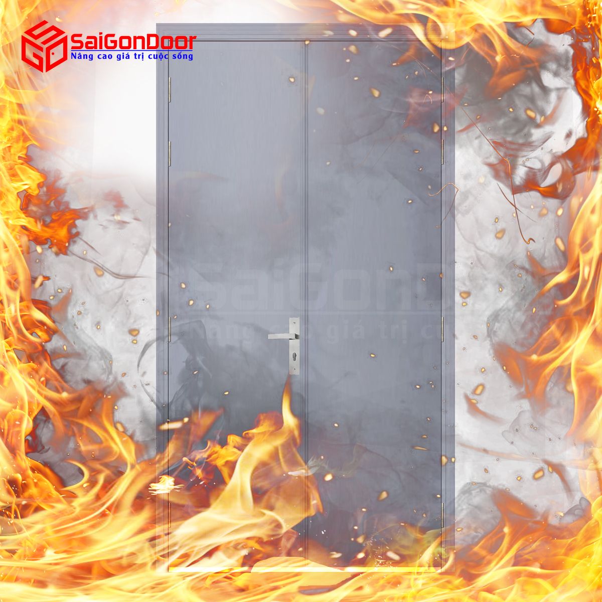 Sử dụng cửa gỗ chống cháy giúp chống bám bụi bẩn cũng như cách âm rất tốt