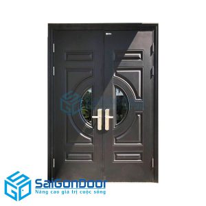 Cửa thép vân gỗ 83 1 cua thep van go Cua20220canh20xam 2