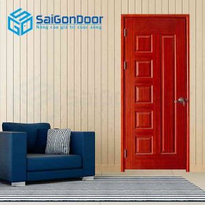 Cửa Gỗ HDF Veneer 6B xoan dao 2