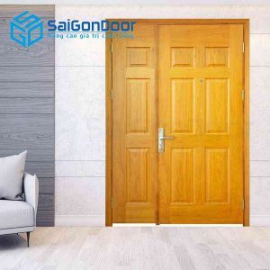 Cửa Gỗ HDF Veneer 9A ash me bong con canh lon canh nho