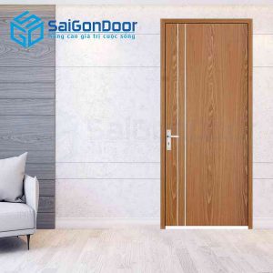Cửa Gỗ MDF Veneer P1R2 soi