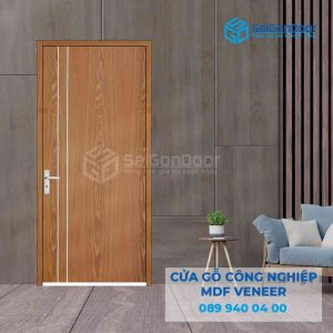 Cửa Gỗ MDF Veneer P1R2 soi