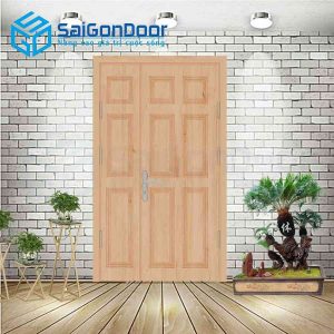 Cửa Nhựa Gỗ Composite 2 canh 9A Oak 2