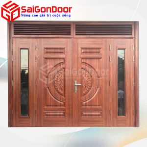 Cửa Thép Vân Gỗ SGD-KM.TVG-4C.9